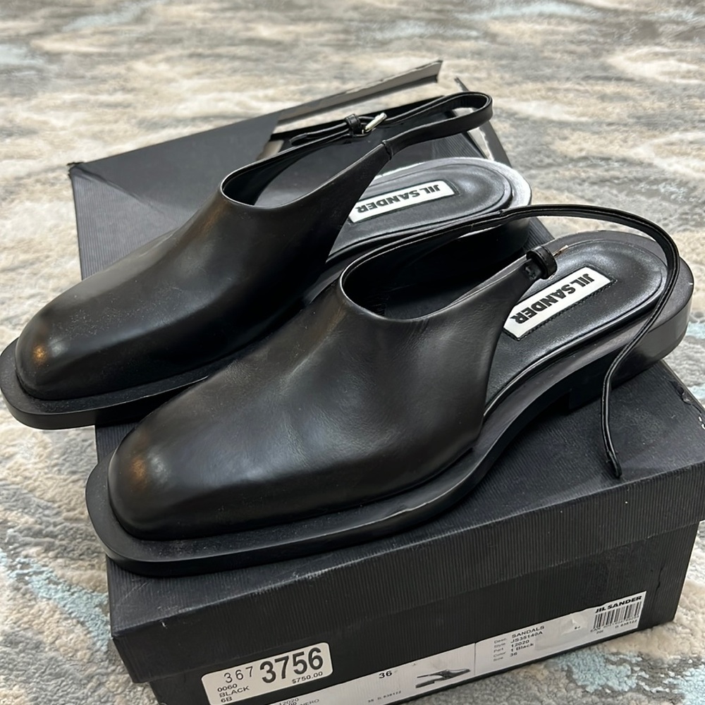 JIL SANDER sandals black